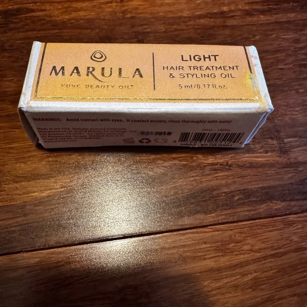 FREE🌟NWT Marula Light Hair Treatment Styling Oil Fine Shine Beauty Fizz Repair